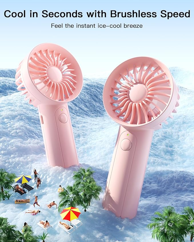 Portable Handheld Mini Fan with Base