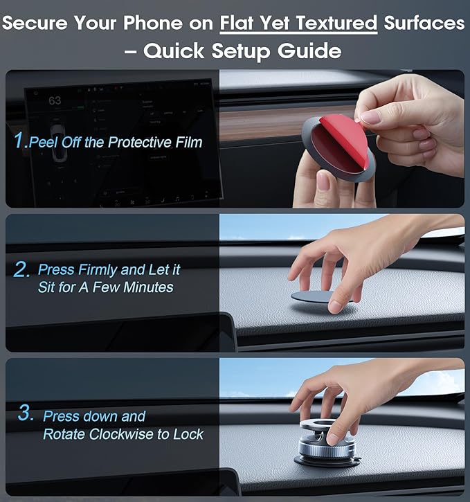 Vacuum magnetic suction phone holder