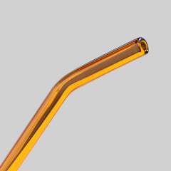 Coffee Tumbler with Glass Straw